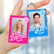 Load image into Gallery viewer, Shop Personalized Barbie & Ken Couple Keychains | Unique Couple Gifts | Valentine's Day Gifts Keychains PopCulturePrints