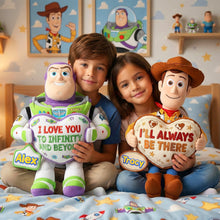 Load image into Gallery viewer, "Love You to Infinity and Beyond!" - Custom Shaped Pillow - Personalized Gifts for Couples, Friends and Children Pillow PopCulturePrints