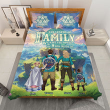 Load image into Gallery viewer, Personalized Family Quilt Bed Set - Fantasy Adventure Theme Blanket PopCulturePrints
