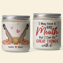 Load image into Gallery viewer, Personalized Naughty Candle - Fun & Cheeky Design for Valentine's Day Gifts Scented Candle PopCulturePrints