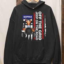 Load image into Gallery viewer, Personalized Off The Grid Jeep On The Road T-Shirt Shirts PopCulturePrints