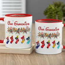 Load image into Gallery viewer, Personalized Grandkids Christmas Mug Coffee Mug PopCulturePrints