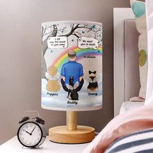 Load image into Gallery viewer, "I Miss You" - Personalized Fabric Lamp - Unique Gift for Dog/Cat Lovers Fabric Lamp PopCulturePrints