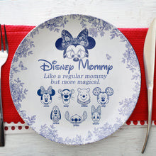 Load image into Gallery viewer, “Like a Regular Mommy but More Magical” - Magical Cartoon Characters Round Plate - Personalized Gift For Mom Ceramic Round Plate PopCulturePrints