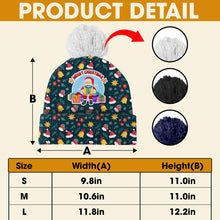 Load image into Gallery viewer, Bring Joy This Christmas with Our Funny Bobble Beanie Hat - Personalized Gifts for Kids Hat PopCulturePrints
