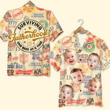 Load image into Gallery viewer, Personalized Hawaiian Shirt for Dad with Custom Baby Photos Hawaiian Shirts PopCulturePrints