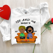 Load image into Gallery viewer, Personalized Couple Sweatshirt - Dad and Mom Season 10 Shirts PopCulturePrints