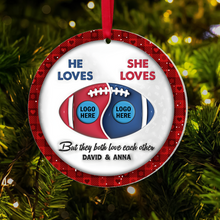 Load image into Gallery viewer, Personalized Family Acrylic Ornament 2024 - Customizable Valentine's Day Gifts Ornament PopCulturePrints