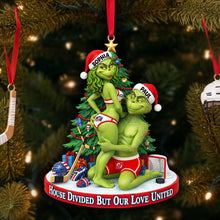Load image into Gallery viewer, House Divided But Our Love United - Personalized Christmas Ornament for Couples Ornament PopCulturePrints