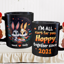 Load image into Gallery viewer, Personalized Hoppy Together Coffee Mug for Couples Coffee Mug PopCulturePrints