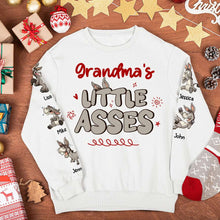 Load image into Gallery viewer, Custom Grandma's Little Donkeys Family Shirt AOP Products PopCulturePrints