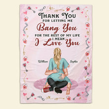 Load image into Gallery viewer, Personalized Couple Blanket - I Love You Blanket PopCulturePrints
