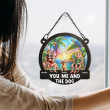 Load image into Gallery viewer, You, Me And The Dogs - Personalized Suncatcher Ornament for Dog Lovers Suncatcher Ornament PopCulturePrints