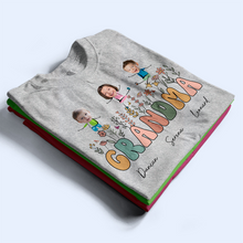 Load image into Gallery viewer, Grandma's Little Stars - Personalized T-Shirt T-shirt PopCulturePrints