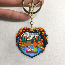 Load image into Gallery viewer, Personalized Couple Keychain - Together Since 2016 Keychains PopCulturePrints