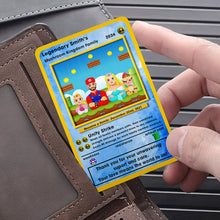Load image into Gallery viewer, Legendary Family Personalized Aluminum Wallet Card - Gaming Theme Wallet Card PopCulturePrints