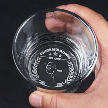 Load image into Gallery viewer, Congratulations! We Have Two Winners - Personalized Engraved Whiskey Glass Whiskey Glass PopCulturePrints