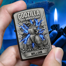 Load image into Gallery viewer, Celebrate with Godzilla: Personalized Giant Monster Lighter - Perfect Gift for Movie Fans Lighter PopCulturePrints