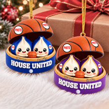 Load image into Gallery viewer, House United Dumpling Couple Ornament - Personalized Gifts For Sport Lover Couple Christmas Ornament 04HUQN131026 Ornament PopCulturePrints