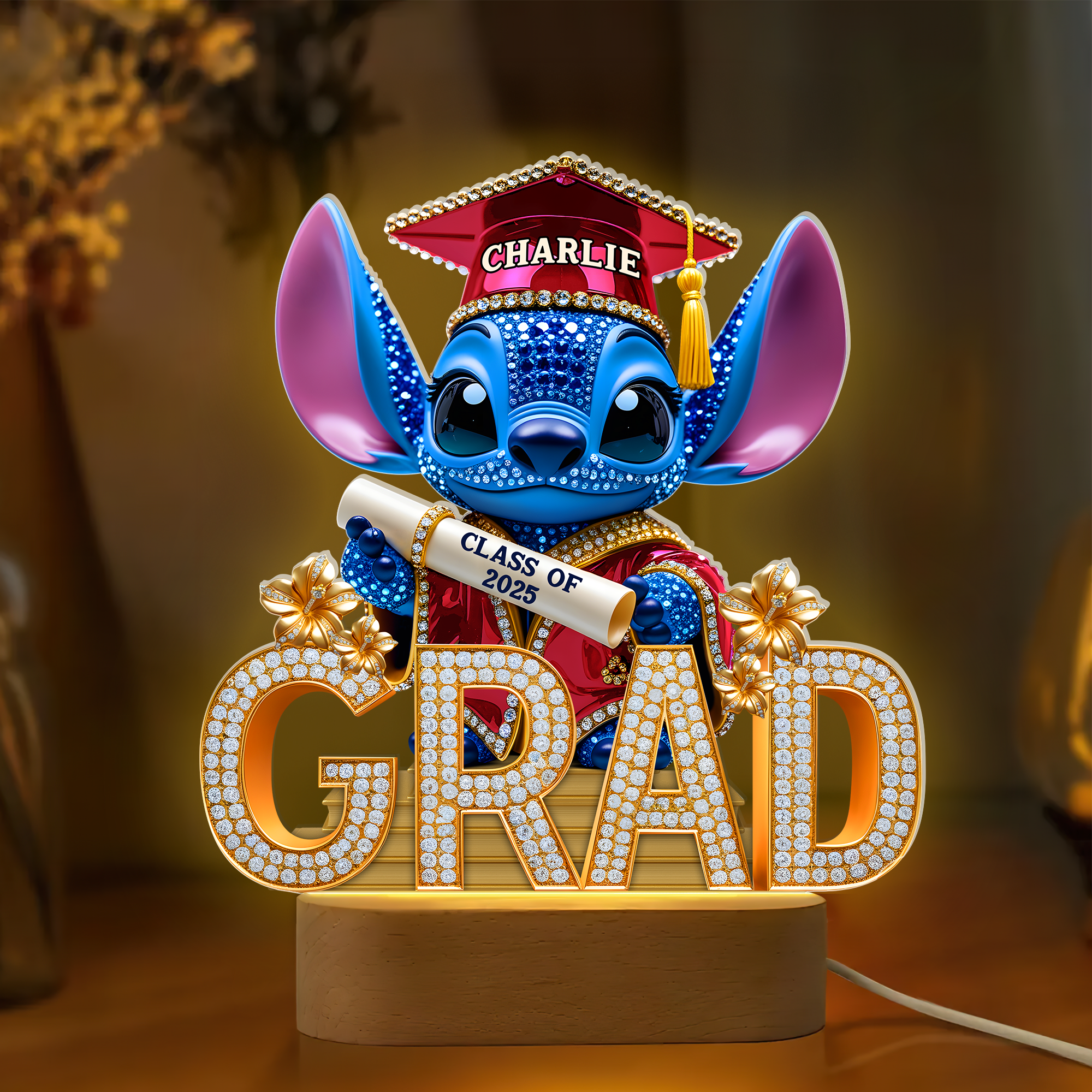 Celebrate Your Graduate! Custom Graduation LED Light - Unique Gift for Graduates Led Night Light PopCulturePrints