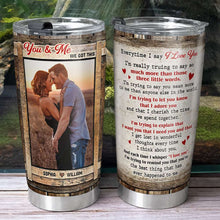 Load image into Gallery viewer, I Say I Love You Personalized Tumbler - Perfect Gift for Couples Tumbler Cup PopCulturePrints