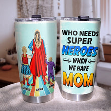 Load image into Gallery viewer, Personalized Super Mom Tumbler - Custom Gift for Mother's Day Tumbler Cup PopCulturePrints