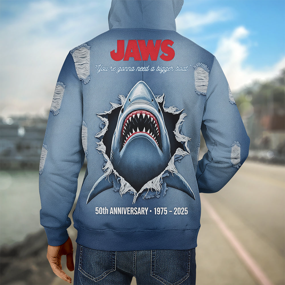 "You're gonna need a bigger boat" - Ocean Thriller 3D Shirt - Personalized Gift for Movie Lovers AOP Products PopCulturePrints