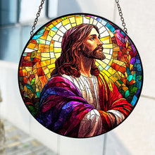 Load image into Gallery viewer, Personalized Stained Glass Art for Jesus Lovers - Easter Day Gift Ornament PopCulturePrints