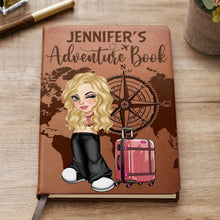 Load image into Gallery viewer, Explore Your World: Personalized Adventure Book Travel Journal - Gift for Mom, Grandma, or Any Travel Enthusiast Leather Journal PopCulturePrints