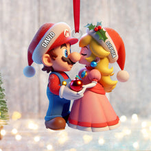 Load image into Gallery viewer, Custom Couple Christmas Ornament - Personalized Gaming Keepsake for Valentine's Day Gifts Ornament PopCulturePrints
