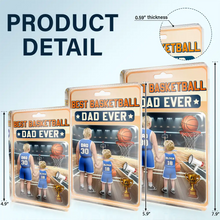 Load image into Gallery viewer, Best Basketball Dad Ever - Personalized Custom Shaped Acrylic Plaque for the Ultimate Gift for Dad Acrylic Plaque PopCulturePrints