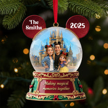 Load image into Gallery viewer, Making Magical Memories Together - Custom Photo Christmas Ornament for Family & Friends Ornament PopCulturePrints