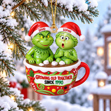 Load image into Gallery viewer, Growing Old Together - Personalized Hot Chocolate Cup Ornament for Couples Ornament PopCulturePrints