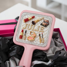 Load image into Gallery viewer, Makeup Artist Handheld Mirror - Beautifully Personalized Gift for Makeup Lovers Mirror PopCulturePrints