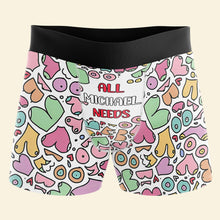 Load image into Gallery viewer, Personalized Couples' Boxers & Briefs - Customizable Fun Designs Boxer Briefs PopCulturePrints