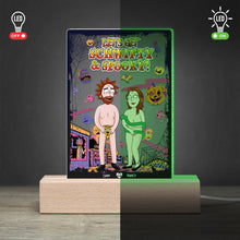 Load image into Gallery viewer, Spooky Couple Personalized 3D LED Light Gift for Halloween Fun | Valentine's Day Gifts Led Night Light PopCulturePrints
