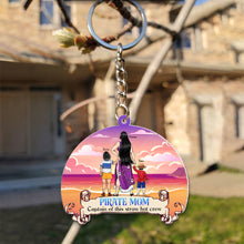 Load image into Gallery viewer, Custom Pirate Mom Keychain - Mother's Day Gift Keychains PopCulturePrints