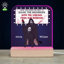 Load image into Gallery viewer, Personalized Horror Romance LED Light - Movie Fan Gift for Valentine's Day Gifts Led Night Light PopCulturePrints