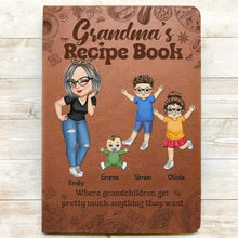 Load image into Gallery viewer, A Loving Legacy: Personalized Family Recipe Mom Book - Custom Journal for Mom and Grandma Leather Journal PopCulturePrints