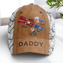 Load image into Gallery viewer, Personalized Superhero Dad Cap - Custom Name Gifts Caps PopCulturePrints