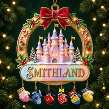 Load image into Gallery viewer, Bringing Family Joy This Christmas - Personalized Gloves Family Ornament