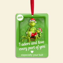 Load image into Gallery viewer, I Adore and Love Every Part of You - Naughty Touch Couple Ornament - Personalized Gift for Couples Ornament PopCulturePrints