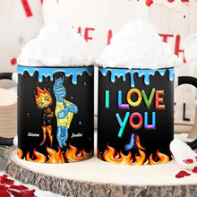 Load image into Gallery viewer, Personalized Fire and Water Couple Mug - Unique Valentine’s Day Gifts for Lovers Coffee Mug PopCulturePrints