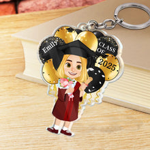 Load image into Gallery viewer, Celebrate Graduation with Joy - Personalized Acrylic Keychain for Graduates Acrylic Keychain PopCulturePrints