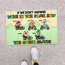 Load image into Gallery viewer, Custom Family Video Game Doormat Doormat PopCulturePrints