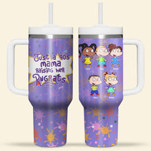 Load image into Gallery viewer, Personalized 90s Mom Tumbler - Fun Cartoon Design Tumbler Cup PopCulturePrints