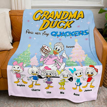 Load image into Gallery viewer, Custom Grandma Duck Blanket - Personalized Christmas Gift for Grandma Blanket PopCulturePrints