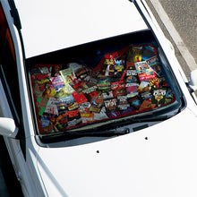 Load image into Gallery viewer, Personalized Horror Book Lovers Windshield Sunshade Doormat PopCulturePrints