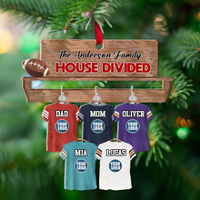 Load image into Gallery viewer, Custom Family Christmas Ornament for American Football Lovers Ornament PopCulturePrints