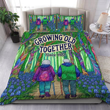Load image into Gallery viewer, Personalized Growing Old Together Quilt Bedding Set Blanket PopCulturePrints